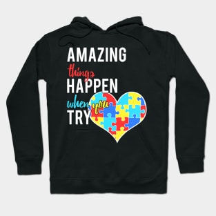 Autism Awareness Heart Puzzle Piece For Amazing Kids Hoodie